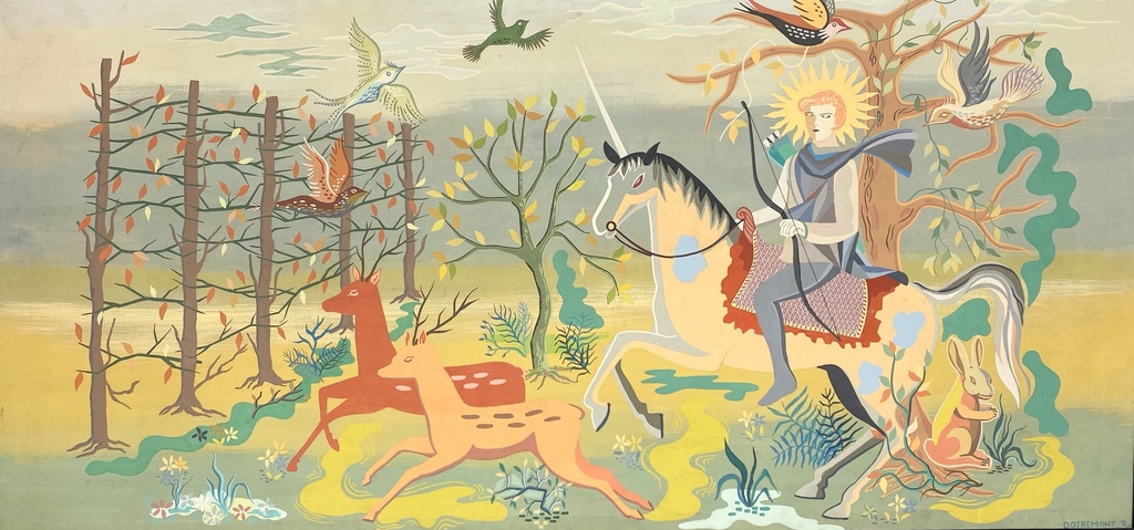 Knight's Journey Through an Enchanted Forest