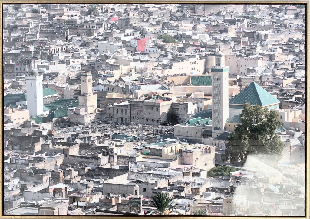 "Historic Medina Skyline with Minarets"