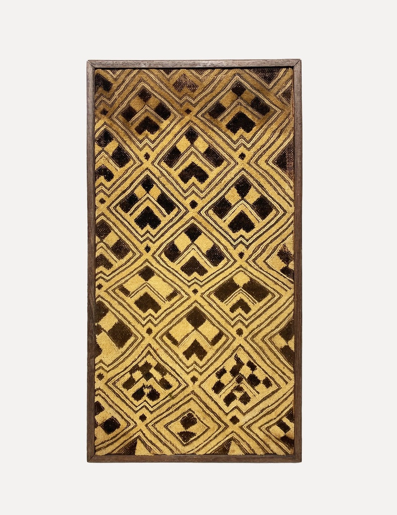 Framed Geometric Tribal Textile Panel