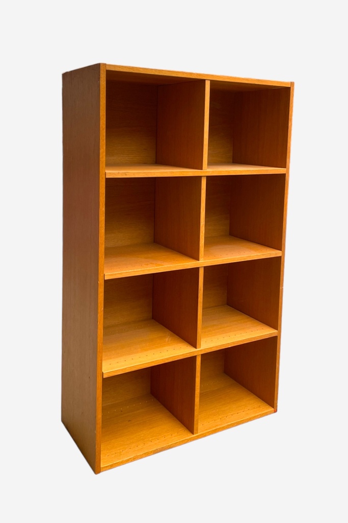 Mid-Century Modern Wooden Cubby Shelf