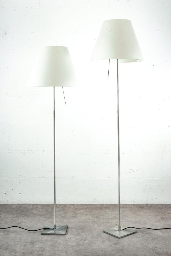 Modern Minimalist Floor Lamps with White Shades