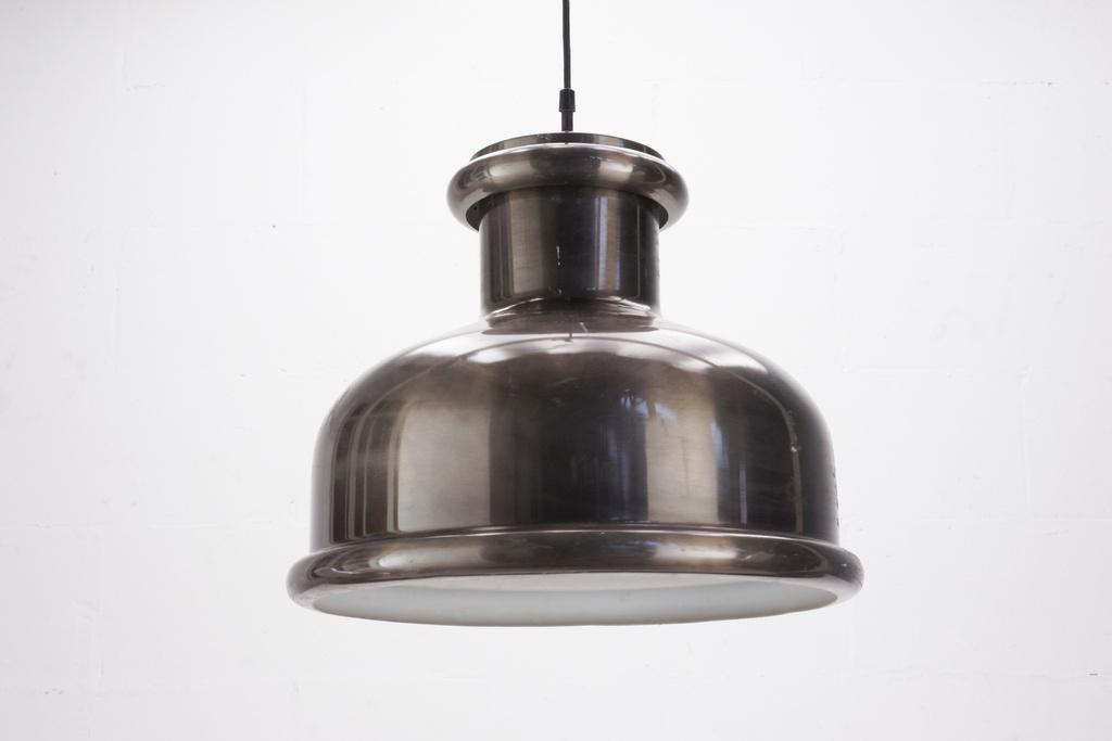 Industrial Polished Metal Pendant Light