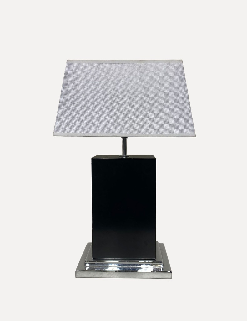 Modern Black Pedestal Table Lamp