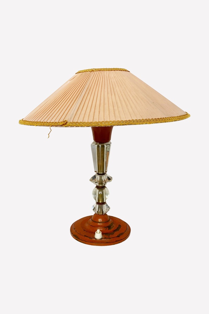 Vintage Crystal Accent Table Lamp