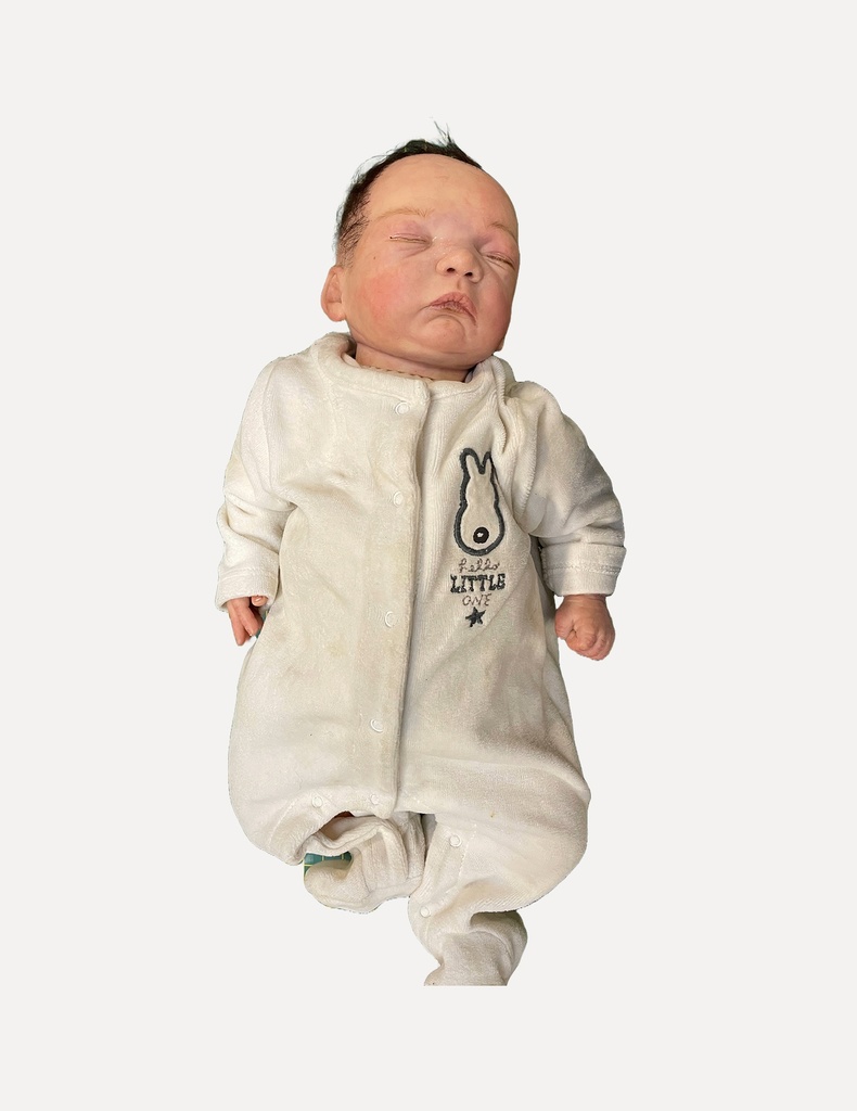Cream Infant Onesie with Bunny Detail