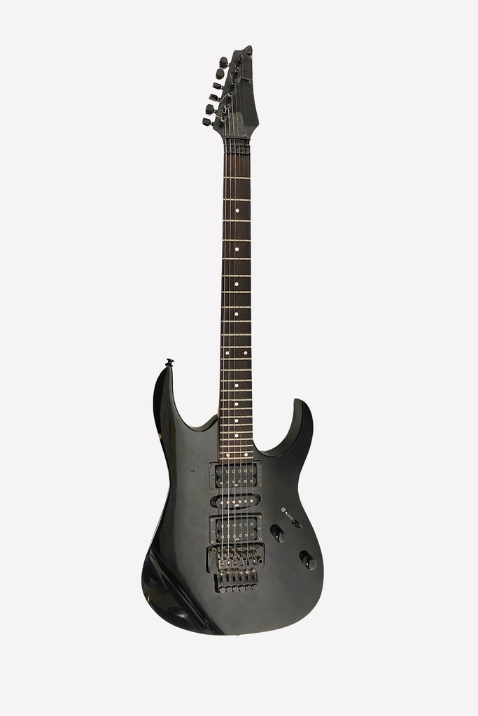 Sleek Black Electric Guitar