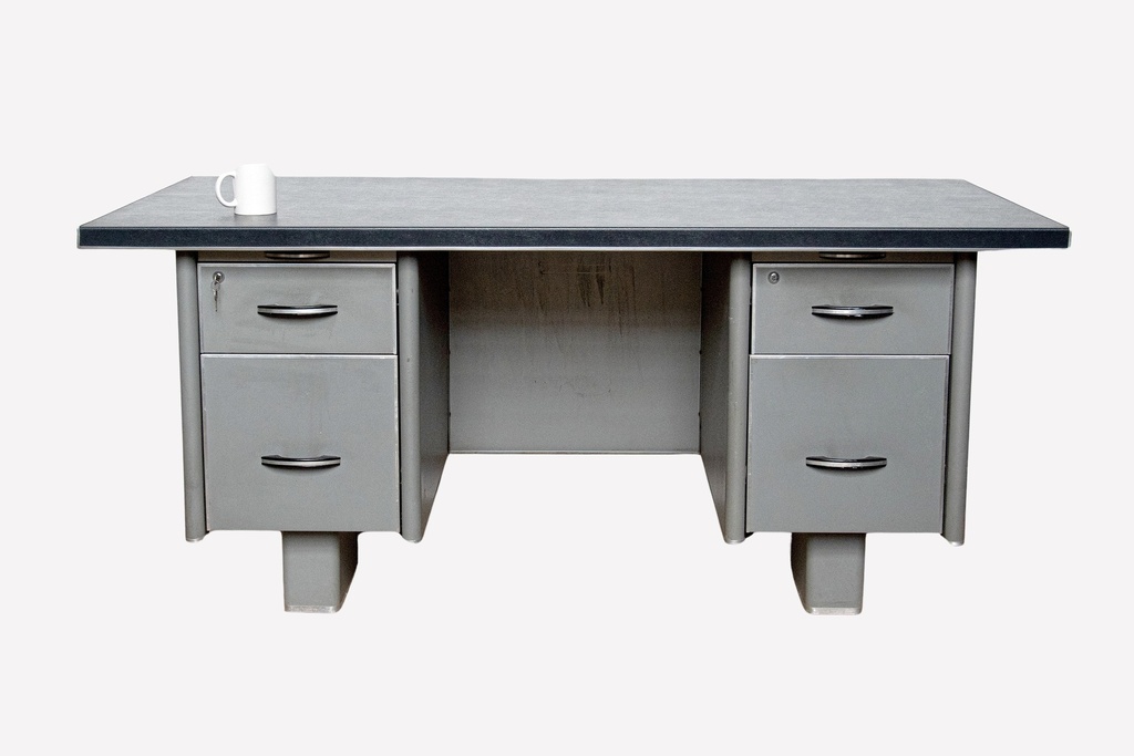 Vintage Industrial Metal Office Desk