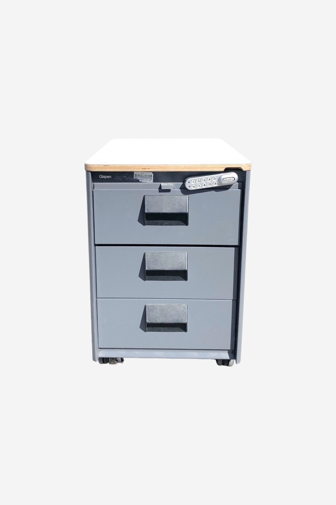 Modern Steel Filing Cabinet with Combination Lock