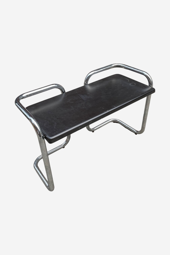 Black metalic office bench