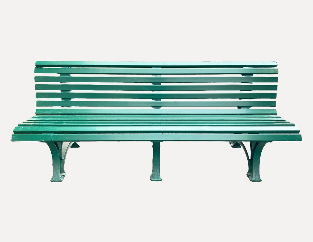 Vintage Green Park Bench