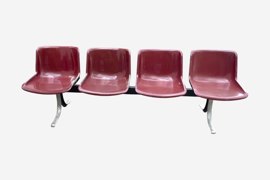 Retro Red Plastic Auditorium Seating