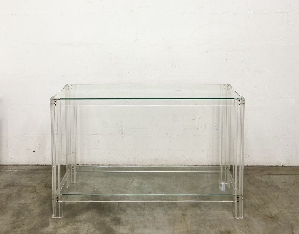 Modern Acrylic Glass Console Table