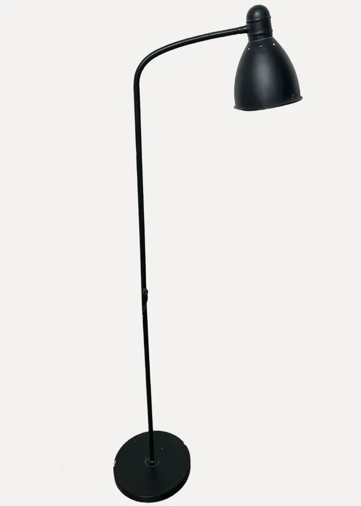 Vintage Black Gooseneck Floor Lamp