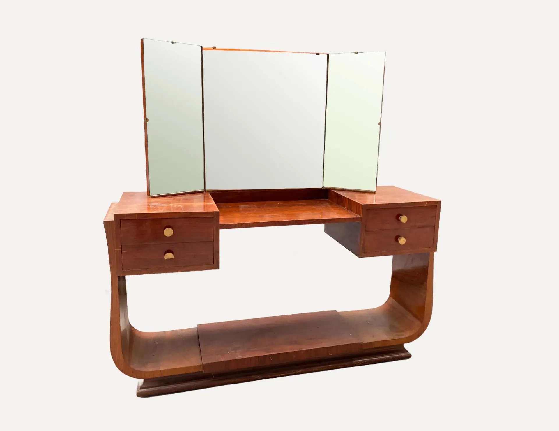 Art Deco Tri-Fold Vanity Table