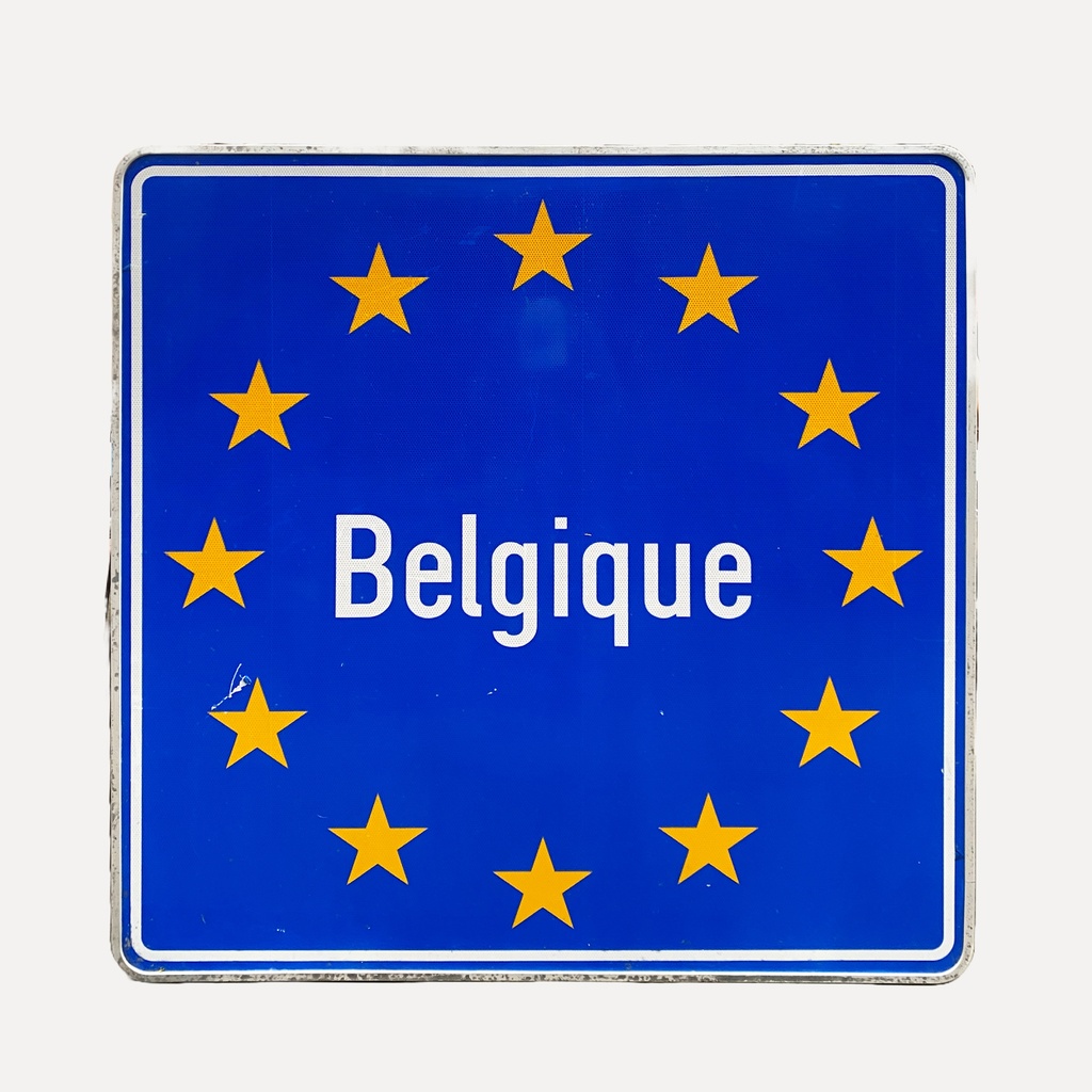 European Border Sign - Belgium