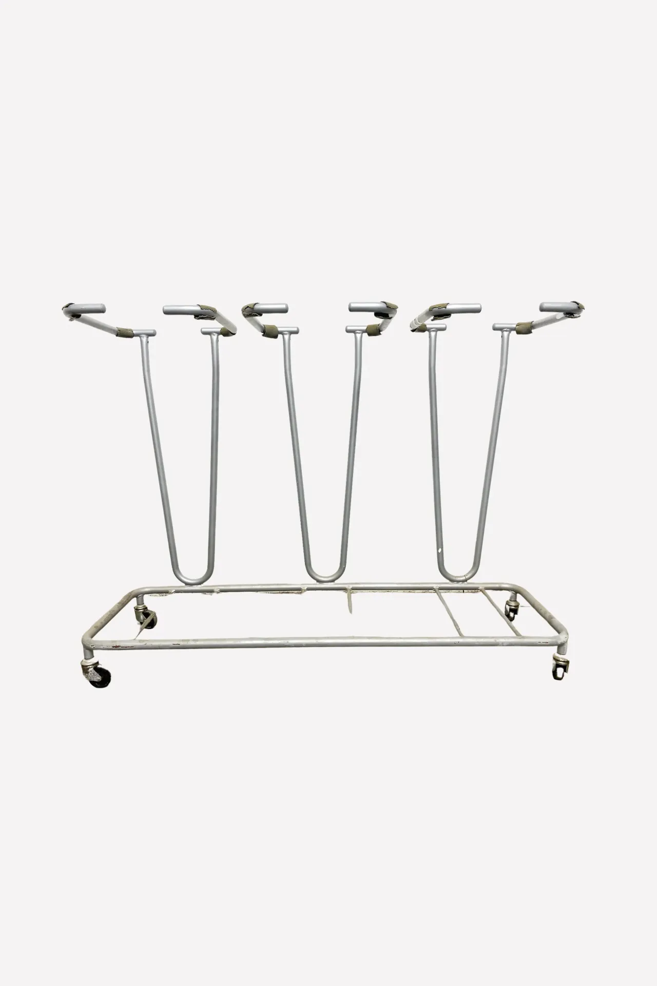 Rolling Metal Wastebasket