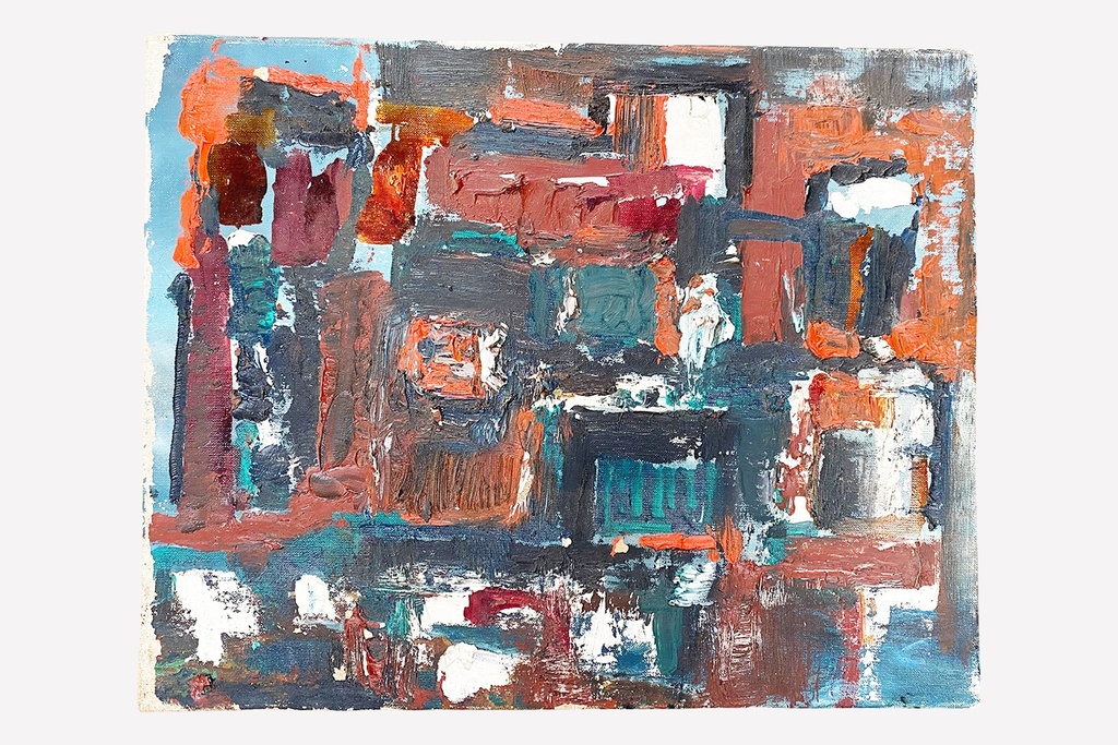 Rustic Urban Abstract Brushstrokes