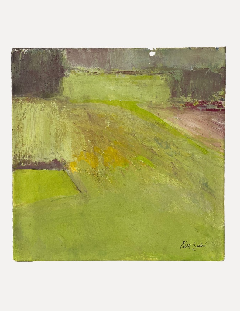 Pastoral Abstract in Shades of Green