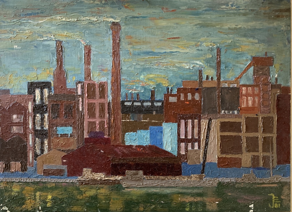 Industrial Skyline at Dusk