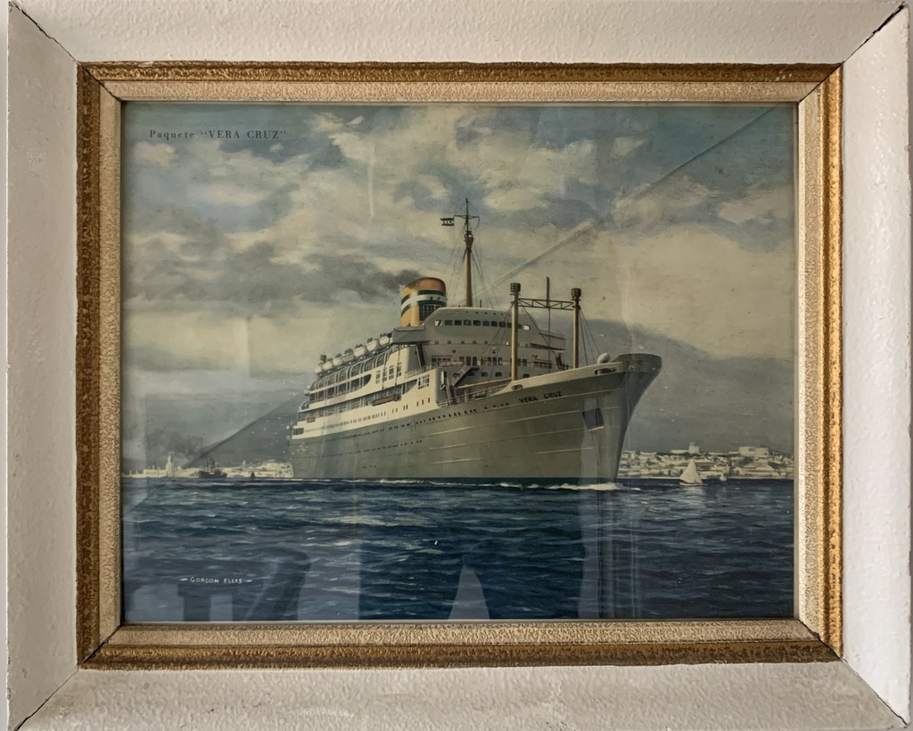 Framed Maritime Art - Vera Cruz Ocean Liner