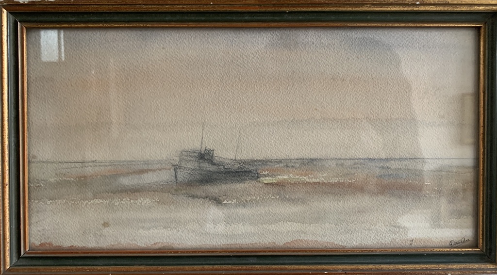 Subdued Horizon with Distant Vessel