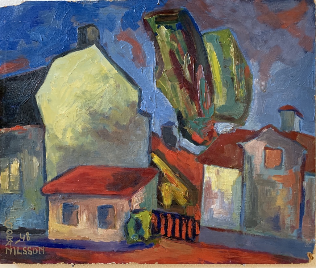 Vibrant Rooftops at Dusk