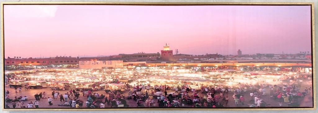 Evening Glow at Marrakech Market