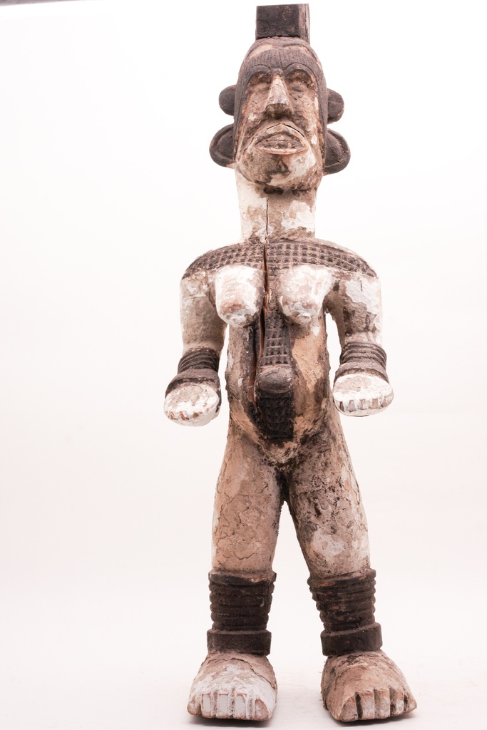 Distressed Tribal Clay Figurine