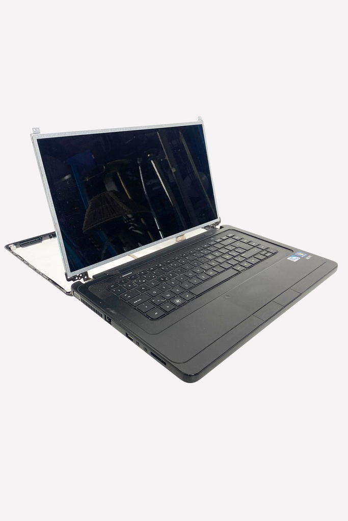 Broken Black Laptop with Exposed Screen Frame