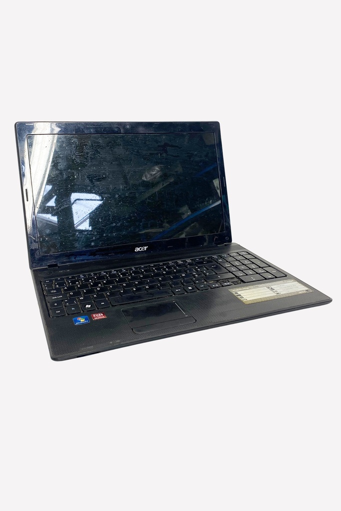 Worn-Out Acer Laptop with Smudged Screen