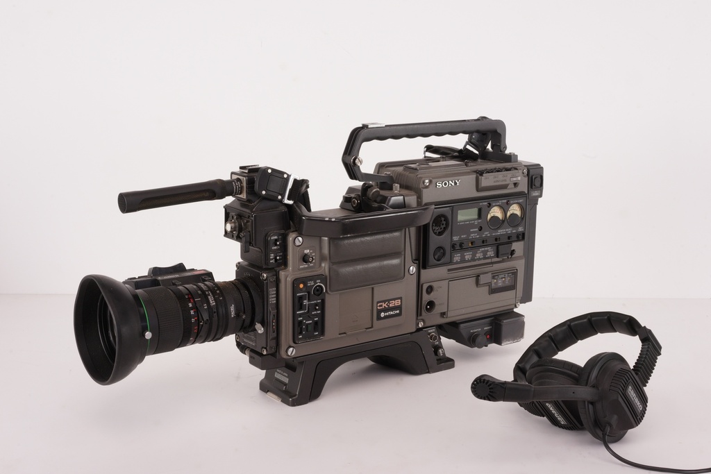 Vintage Sony Broadcast Camera with Headphones