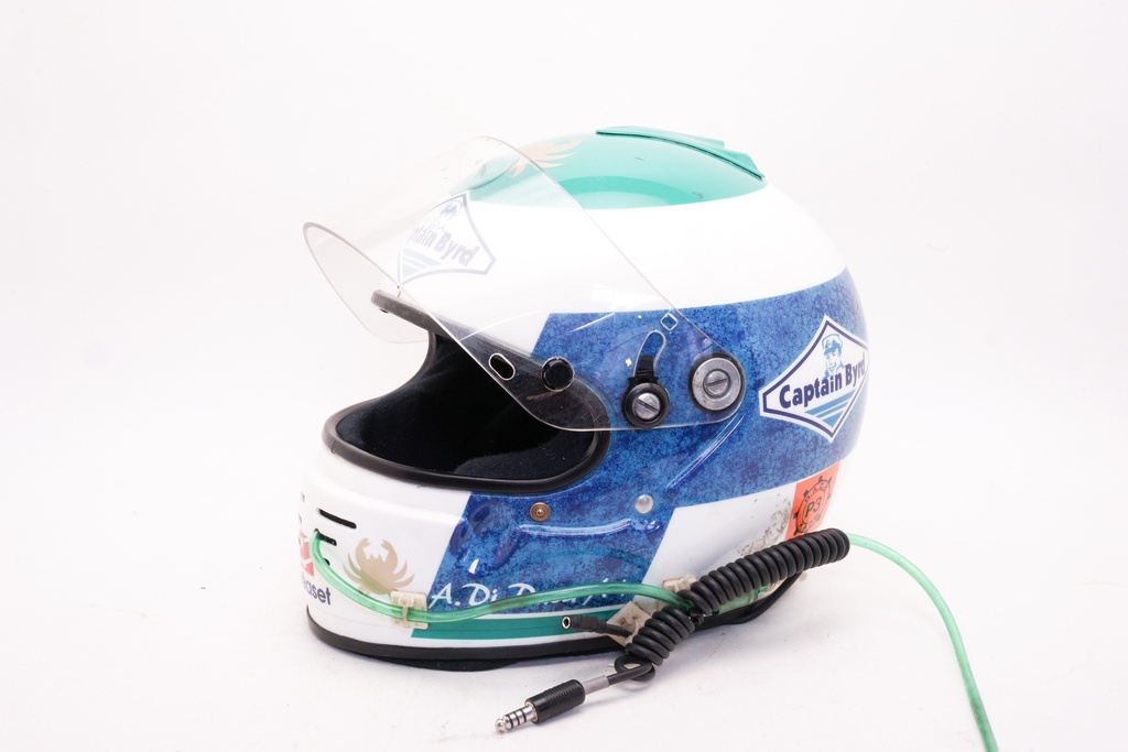 Captain Byrd Racing Helmet with Wired Communication Setup