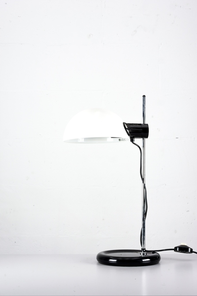 Mid-Century Modern Adjustable Desk Lamp with Dome Shade