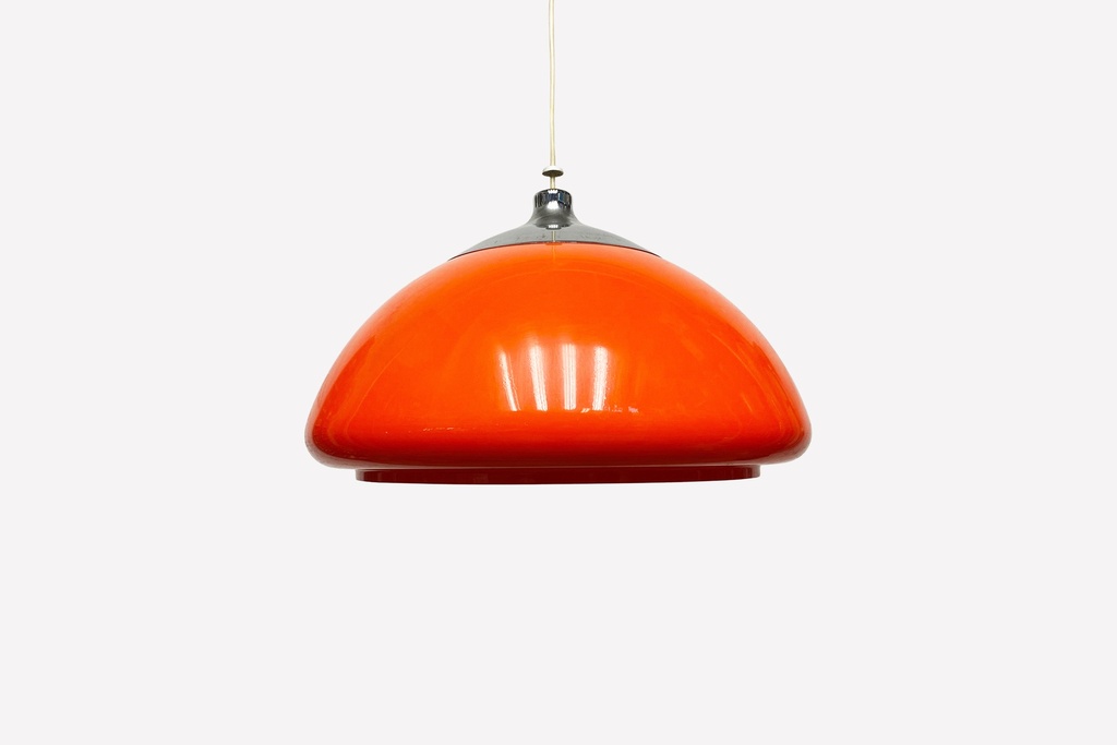 Mid-Century Modern Orange Pendant Lamp