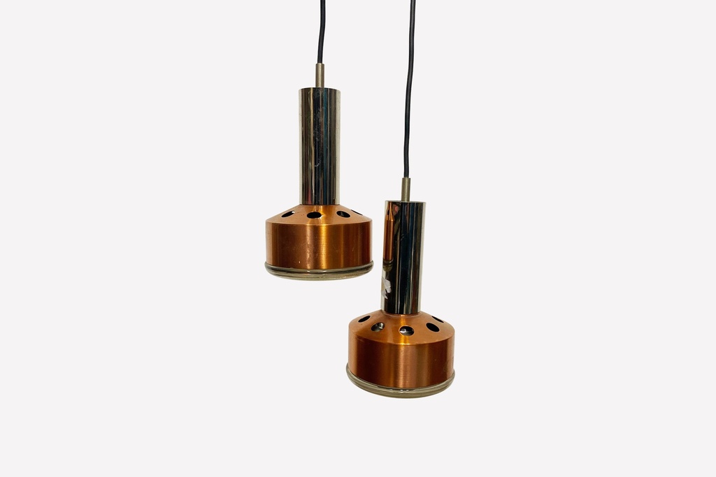 Mid-Century Modern Copper Pendant Lights