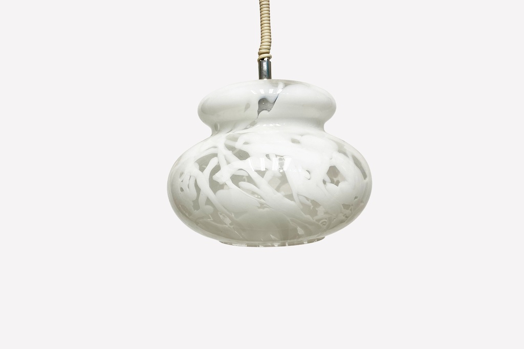 Swirled Frosted Glass Pendant Light