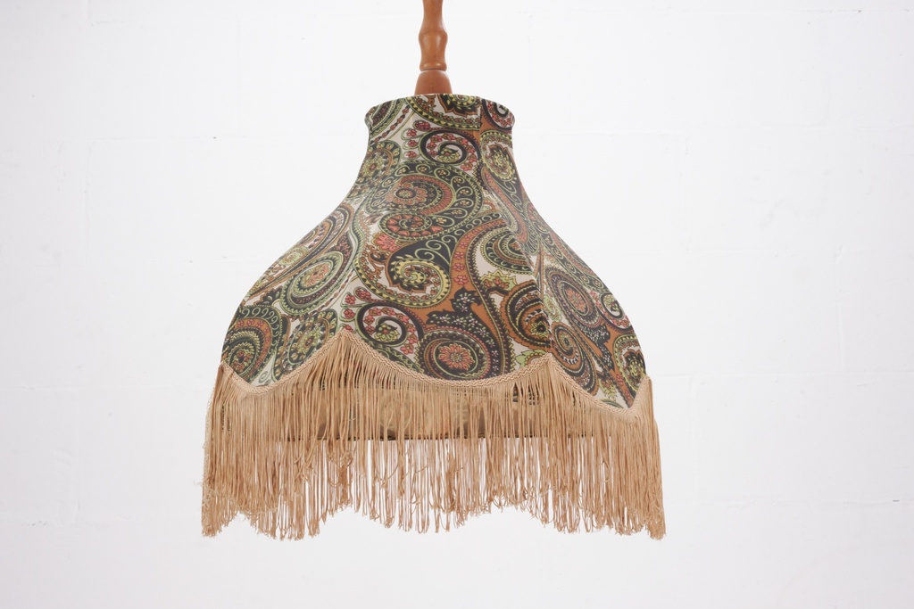 Vintage Paisley Fringe Lampshade