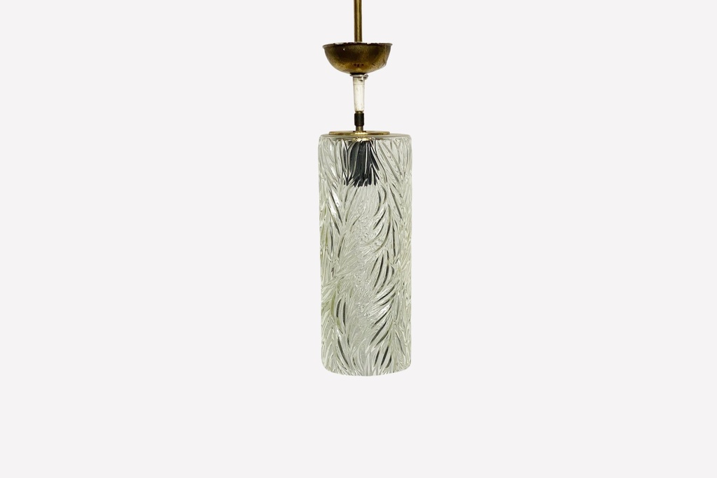 Frosted Glass Cylinder Pendant Light