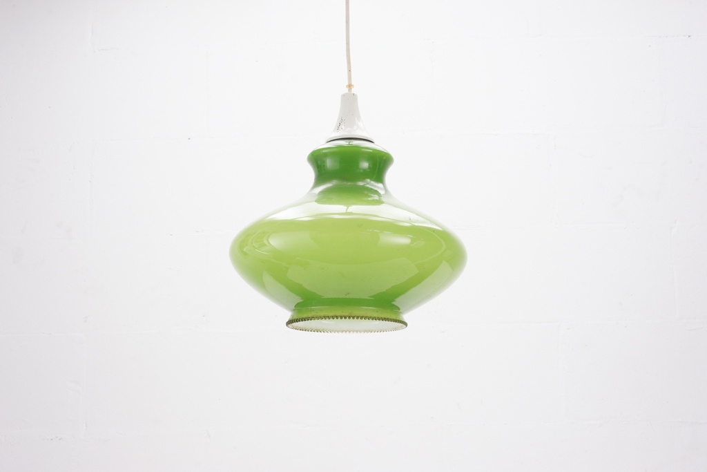 Retro Green Glass Pendant Light