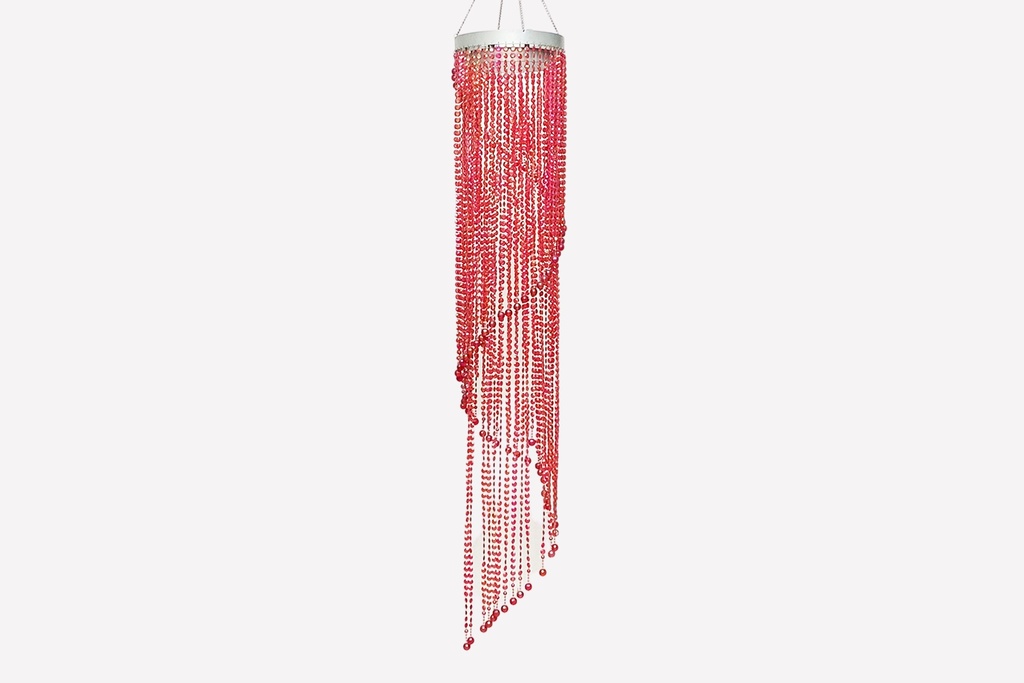 Scarlet Cascade Beaded Chandelier