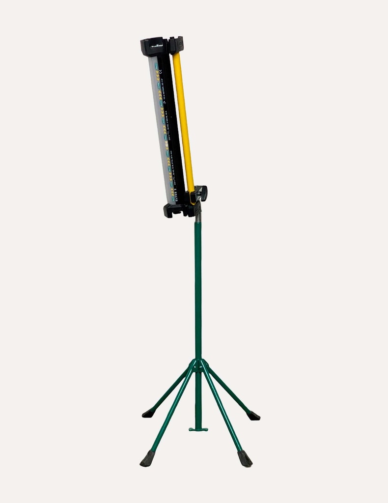 Portable LED Work Light on Green Tripod Stand