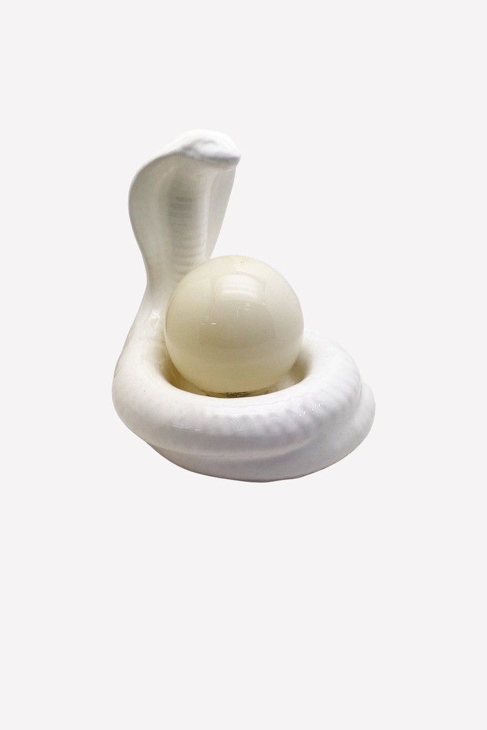 Ceramic Cobra with Mystical Orb