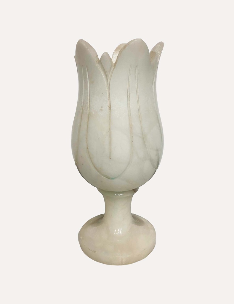 Vintage Tulip Shaped Alabaster lamp