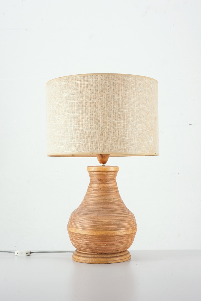 Rustic Woven Ceramic Table Lamp