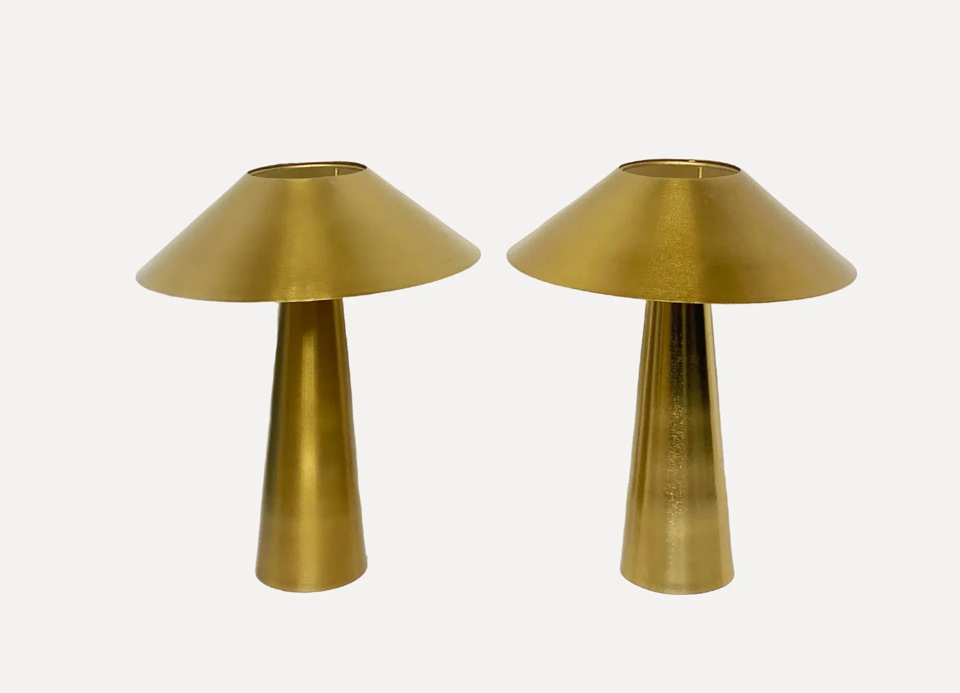 Golden Cone Table Lamps