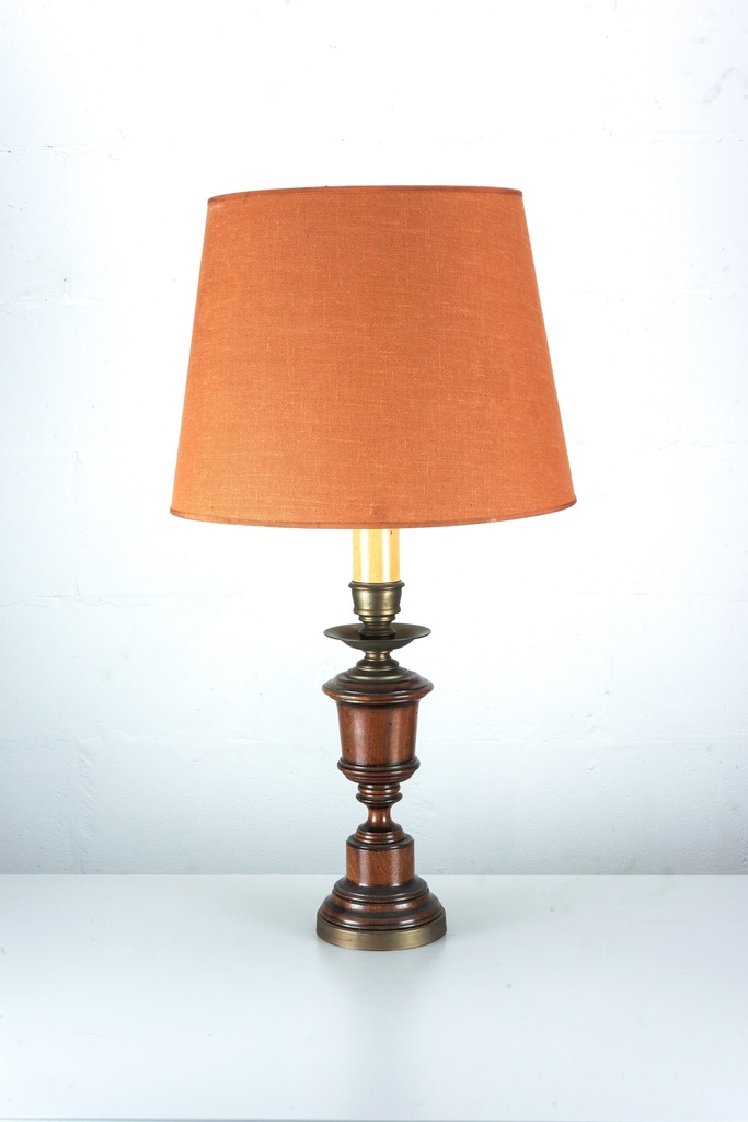 Mid-Century Wooden Table Lamp