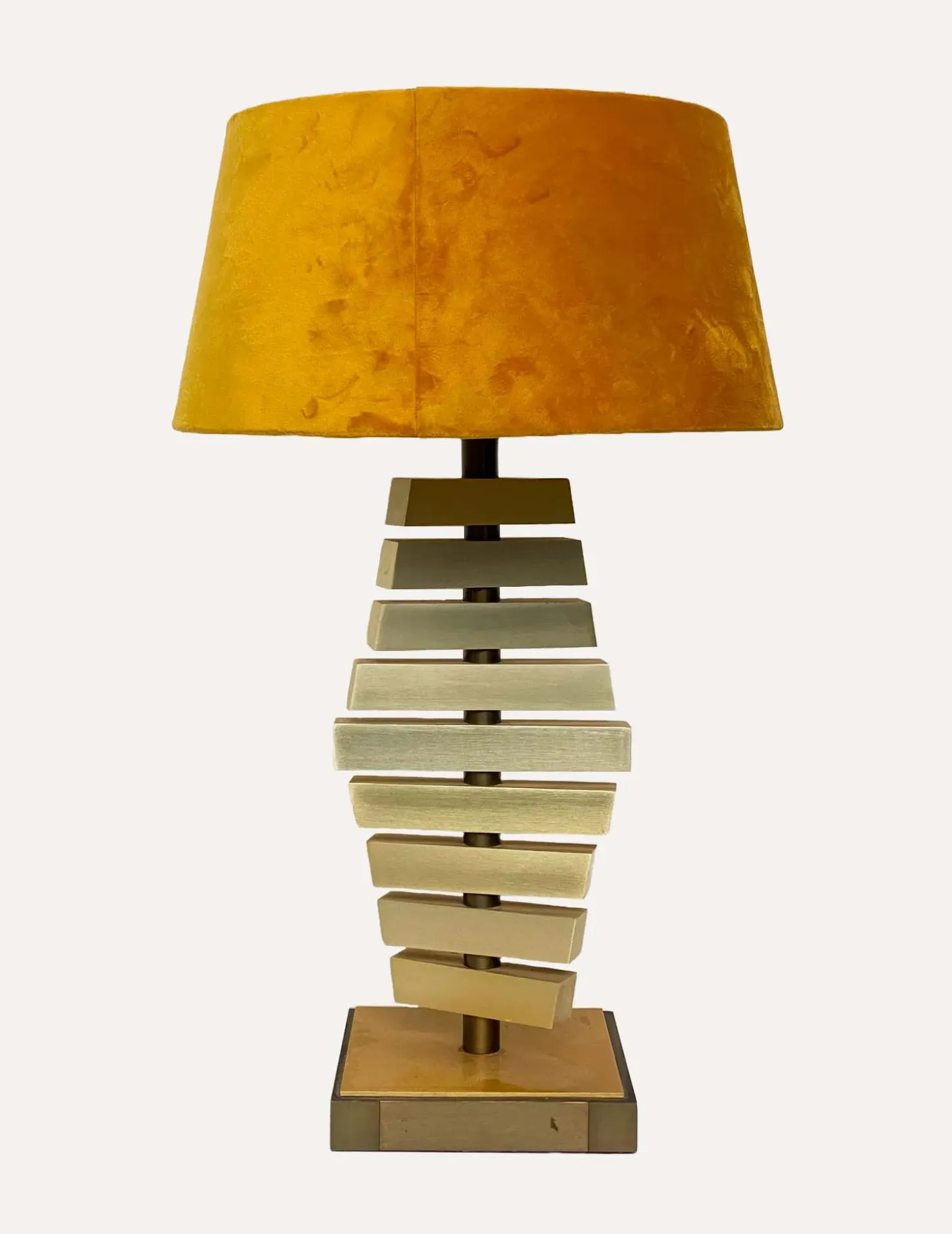 Golden Hour Modern Stacked Table Lamp