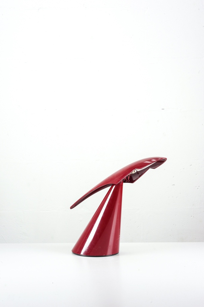 Red Futuristic Table Lamp