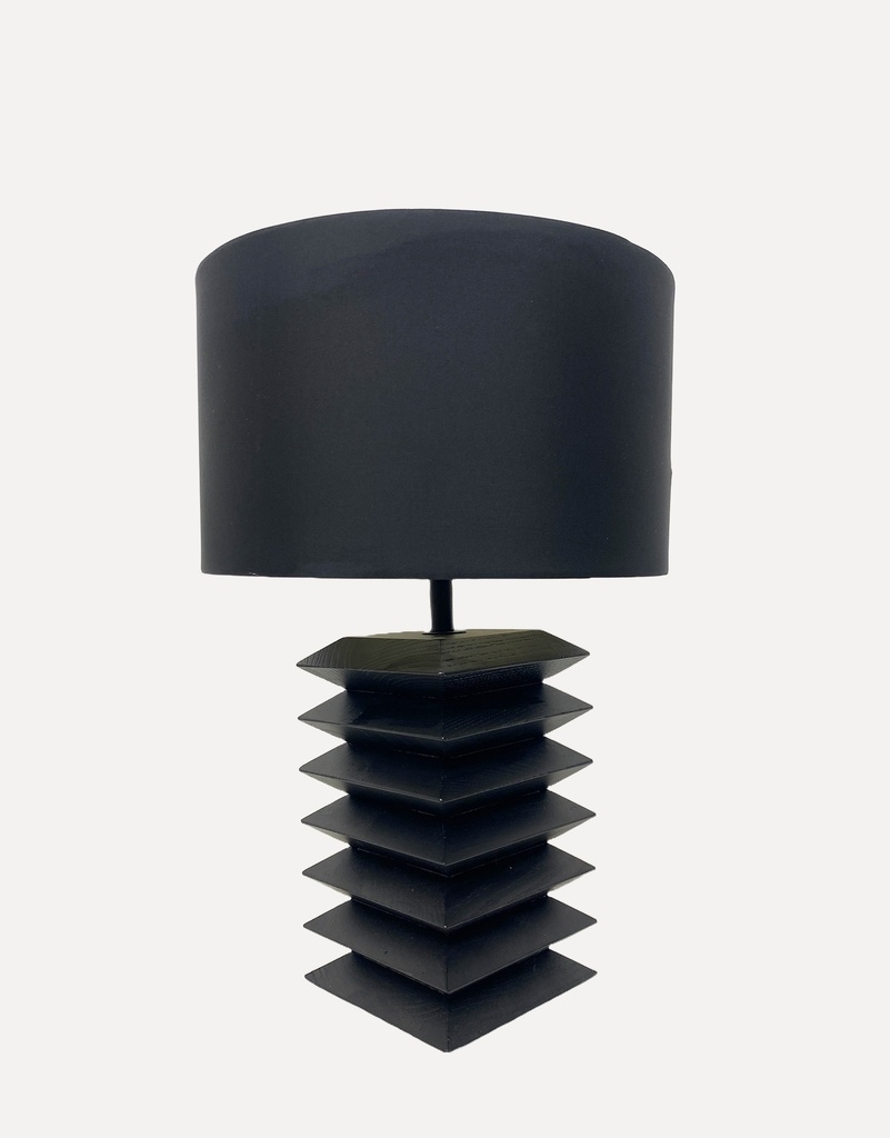 Modern Geometric Black Table Lamp