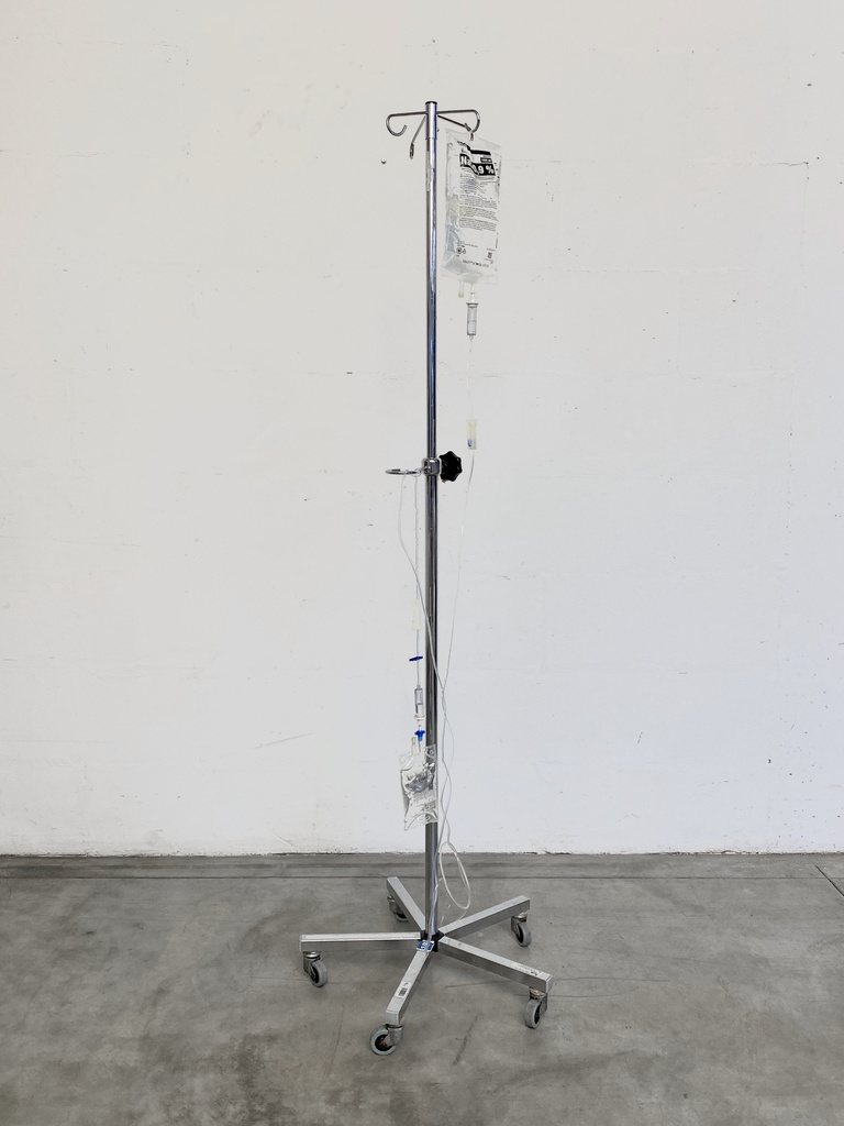 Hospital IV Drip Stand on Wheels